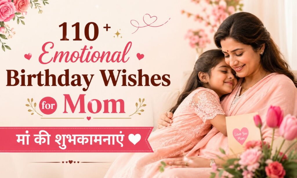 110+ Emotional Birthday Wishes for Mom in Hindi ❤️ मां की शुभकामनाएं