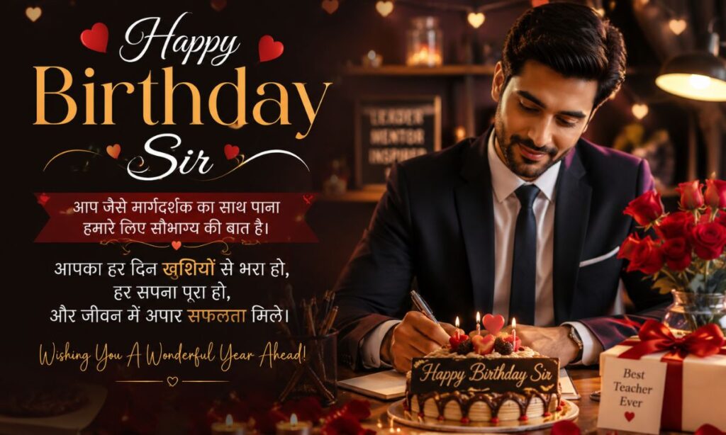 110+ Heart Touching Happy Birthday Sir Wishes ❤️🎂 Best Birthday Status In Hindi