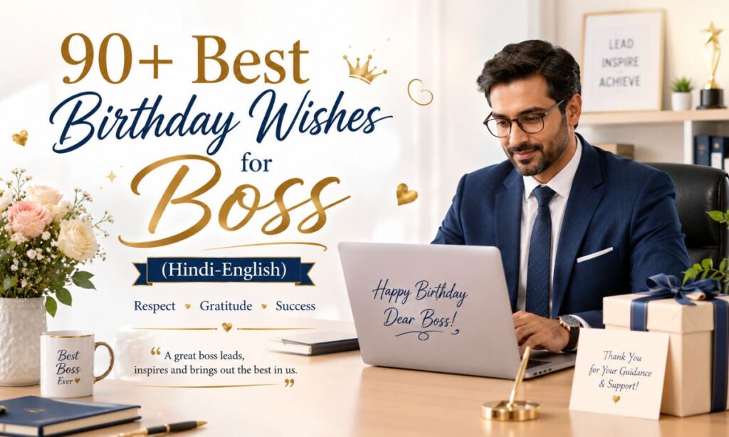 90+ Best Birthday Wishes for Boss (Hindi-English)