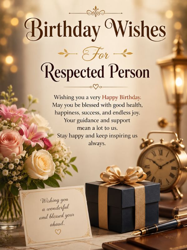 Birthday Wishes For Respected Person