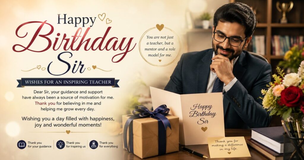 Birthday Wishes for Sir from Student