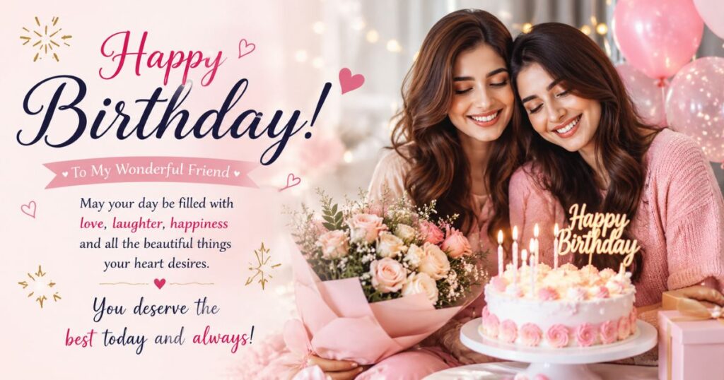 Female Happy Birthday Wishes for Friend