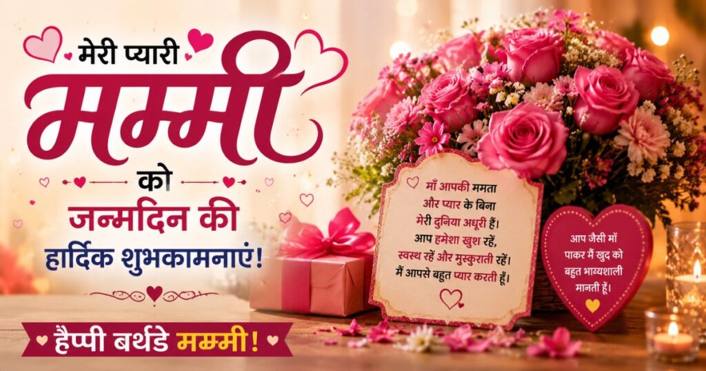 Happy Birthday Mummy In Hindi