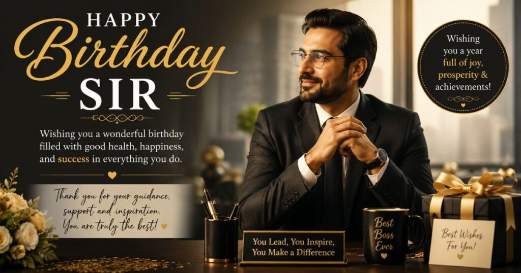 Happy Birthday Sir Wishes In English