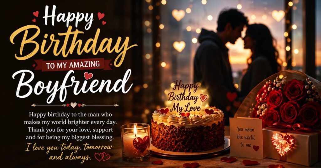 Happy Birthday Wishes For Boyfriend In English