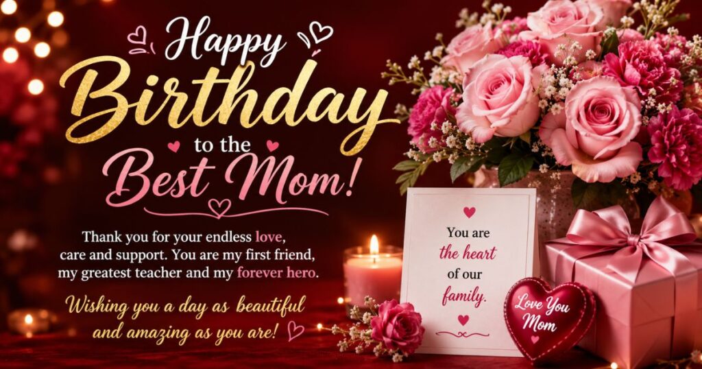Happy Birthday Wishes For Mom In English