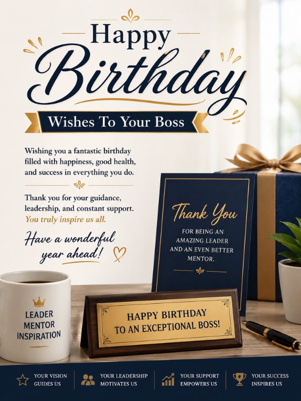 Happy Birthday Wishes To Your Boss