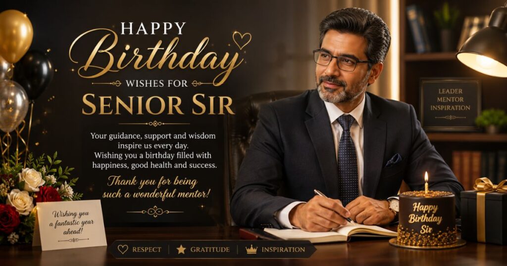 Happy Birthday Wishes for Senior Sir