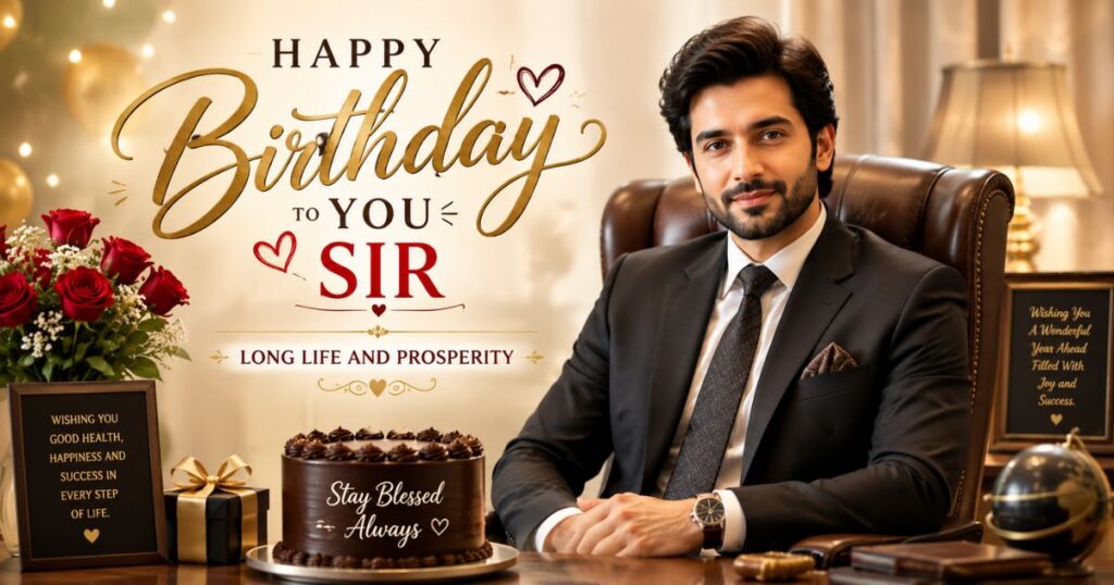 Happy Birthday to You Sir Long Life and Prosperity