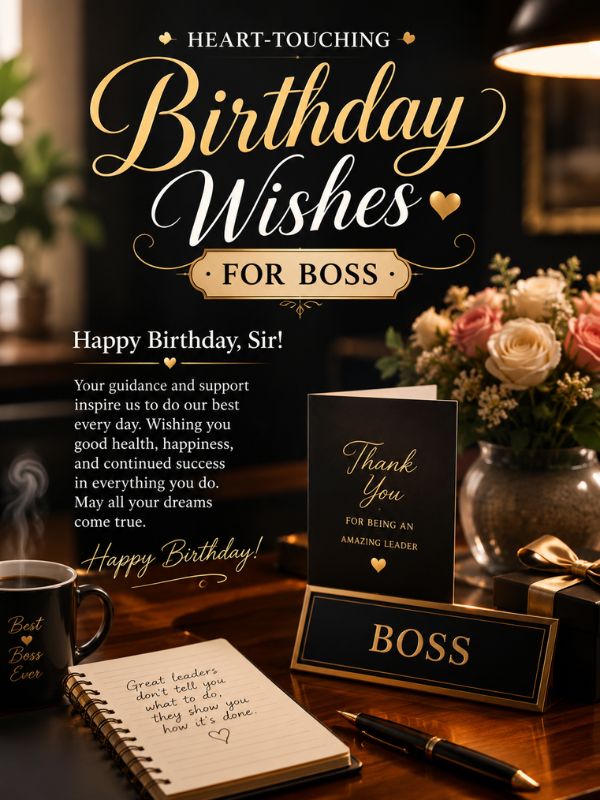 Heart-Touching Birthday Wishes For Boss