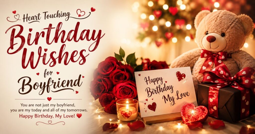 Heart touching birthday wishes for boyfriend