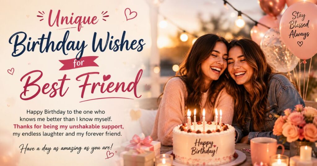 Unique Birthday Wishes for Best Friend