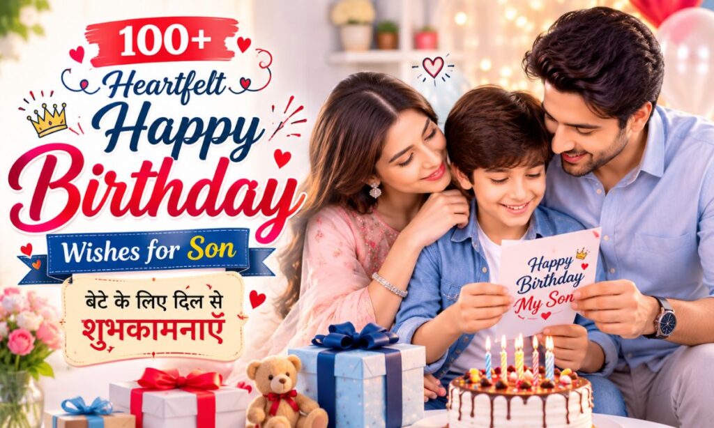 100+ Heartfelt Happy Birthday Wishes for Son बेटे के लिए दिल से शुभकामनाएँ