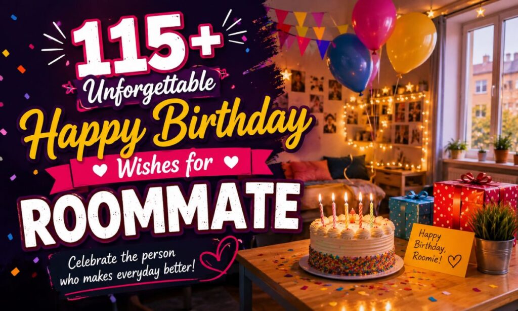 115+ Unforgettable Happy Birthday Wishes for Roommate