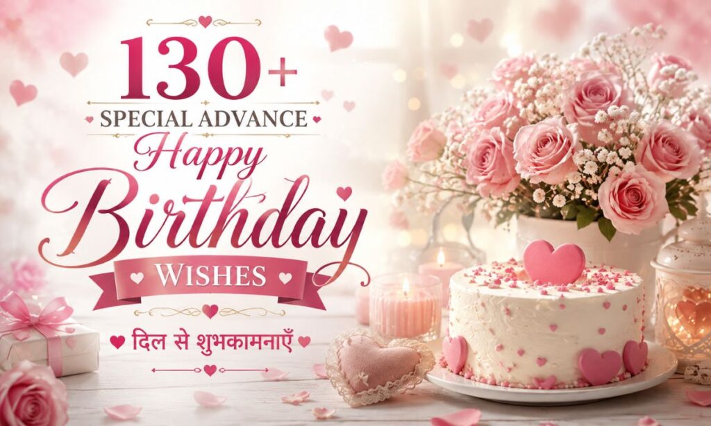 130+ Special Advance Happy Birthday Wishes दिल से शुभकामनाएँ