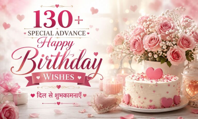 130+ Special Advance Happy Birthday Wishes दिल से शुभकामनाएँ