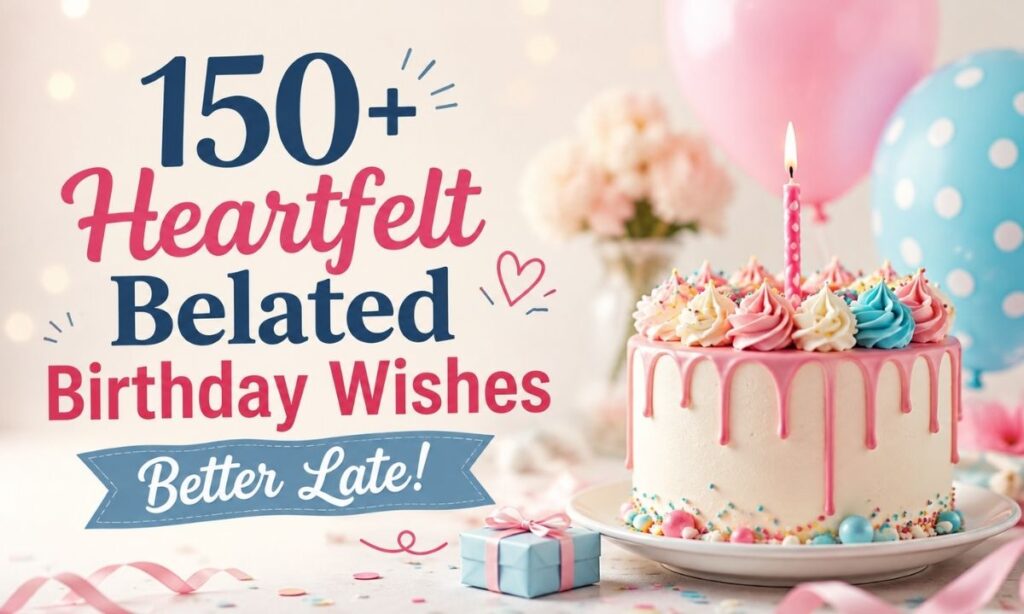 150+ Heartfelt Belated Birthday Wishes — Better Late!