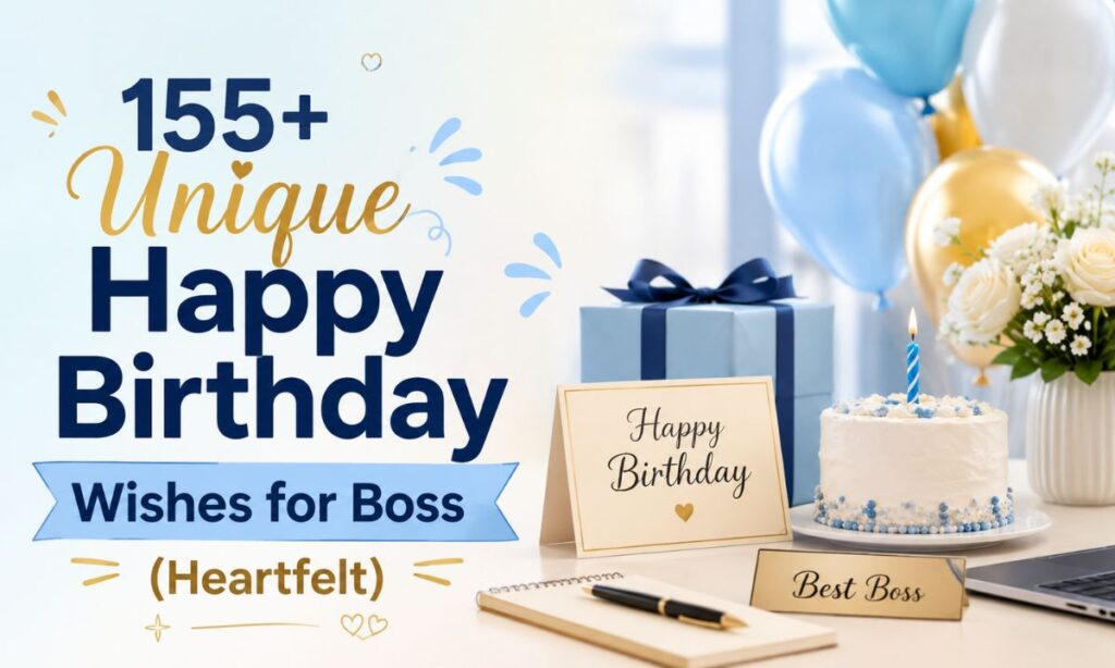 155+ Unique Happy Birthday Wishes for Boss (Heartfelt)