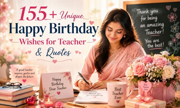 155+ Unique Happy Birthday Wishes for Teacher & Quotes