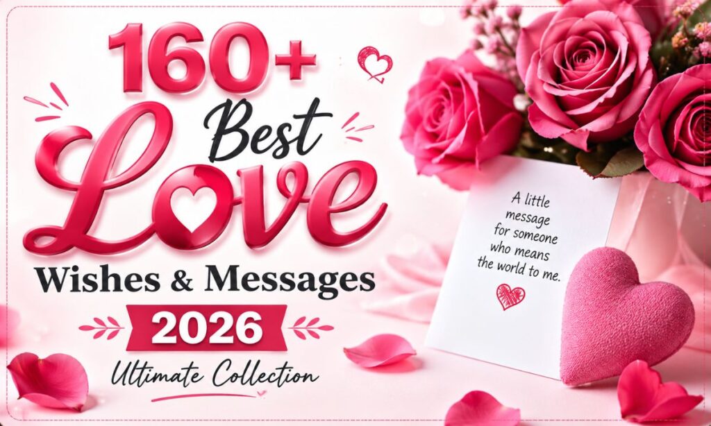 160+ Best Love Wishes & Messages 2026 (Ultimate Collection)