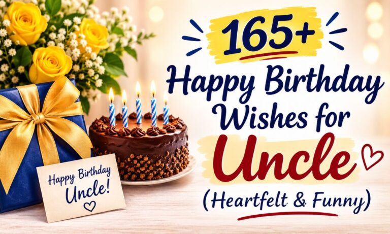 165+ Happy Birthday Wishes for Uncle (Heartfelt & Funny)