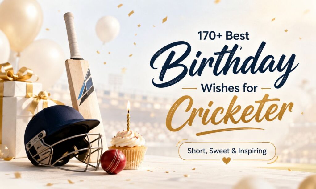 170+ Best Birthday Wishes for Cricketer Short, Sweet & Inspiring
