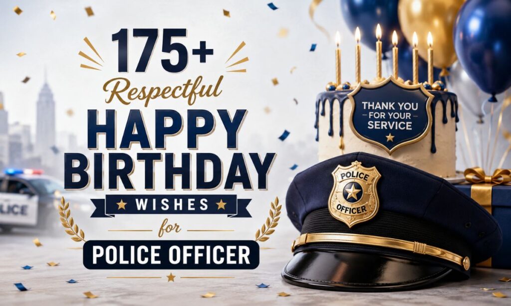 175+ Respectful Happy Birthday Wishes for Police Officer