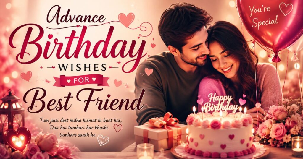 Advance Birthday Wishes for Best Friend