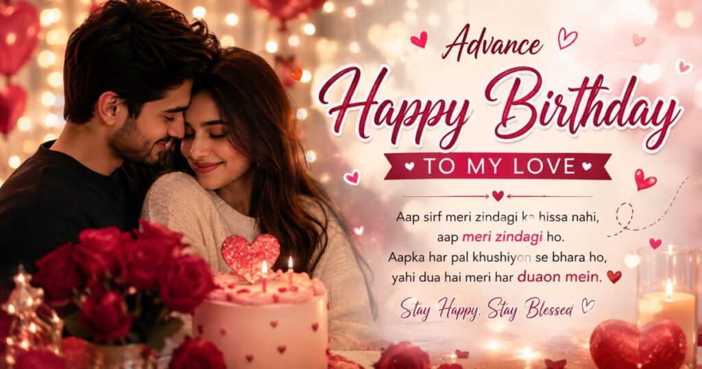 Advance Happy Birthday Wishes for Lover