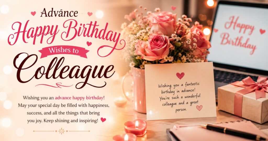 Advance Happy Birthday Wishes to Colleague