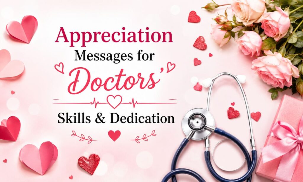 Appreciation Messages for Doctors’ Skills & Dedication
