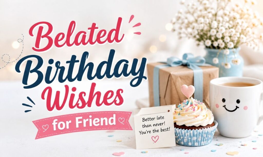 Belated Birthday Wishes for Friend