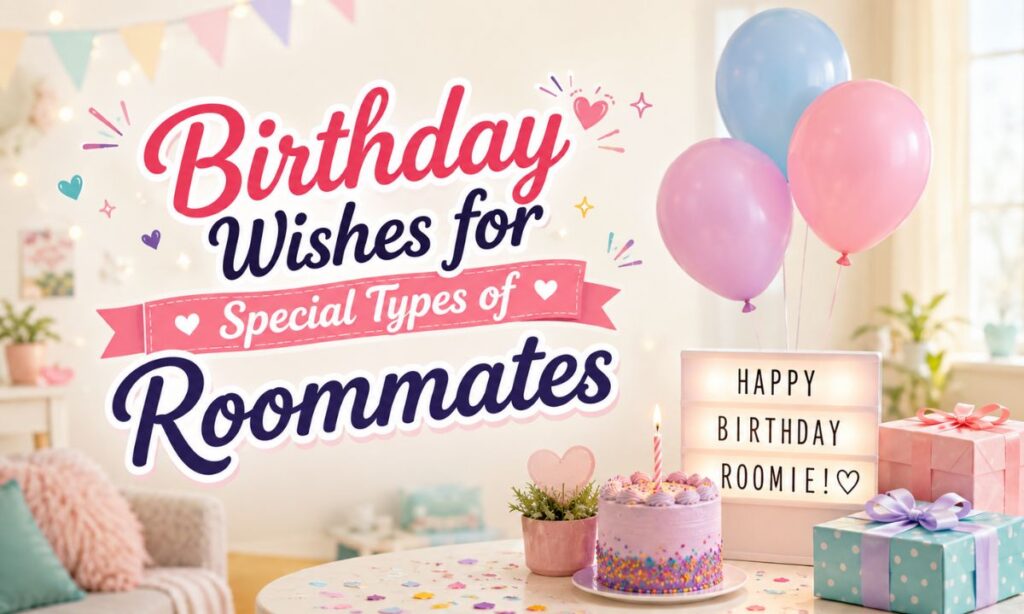Birthday Wishes for Special Types of Roommates