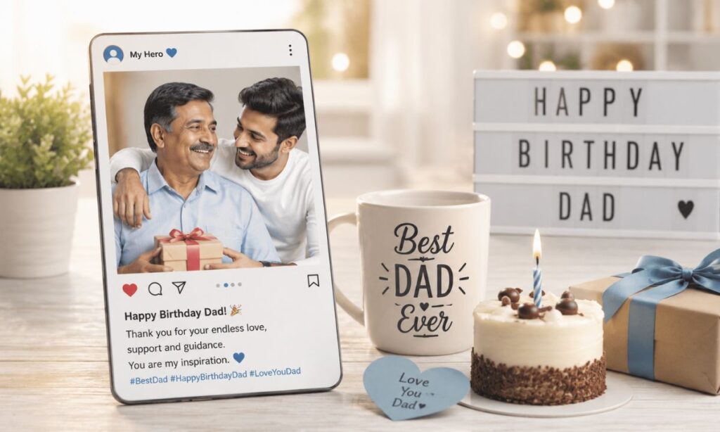 Dad Birthday Captions and Status for Social Media