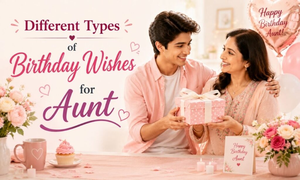 Different Types of Birthday Wishes for Aunt