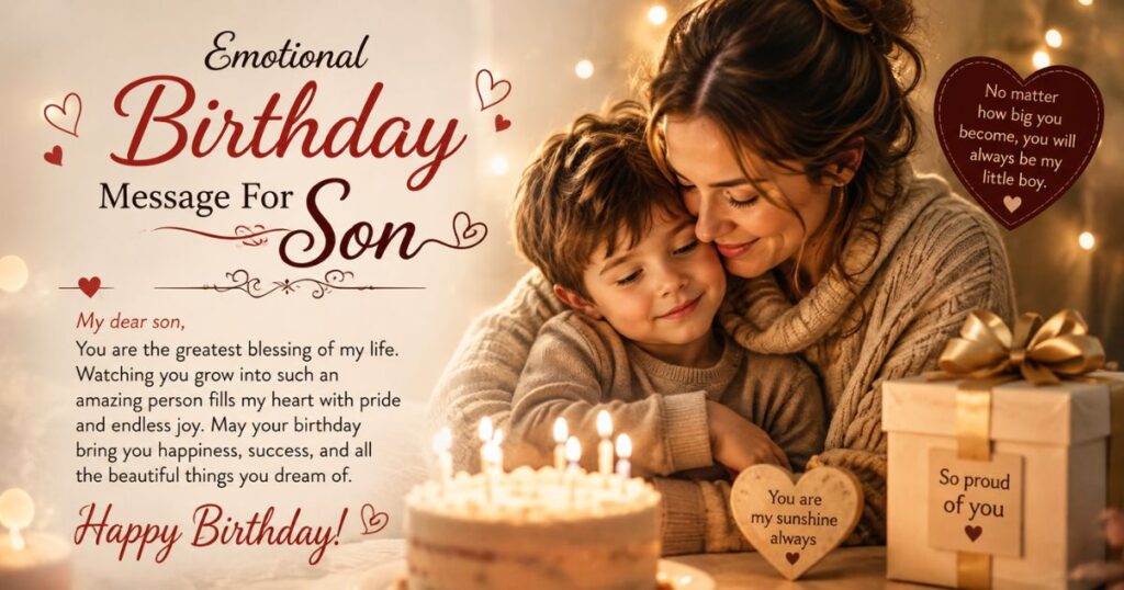 _Emotional Birthday Message For Son