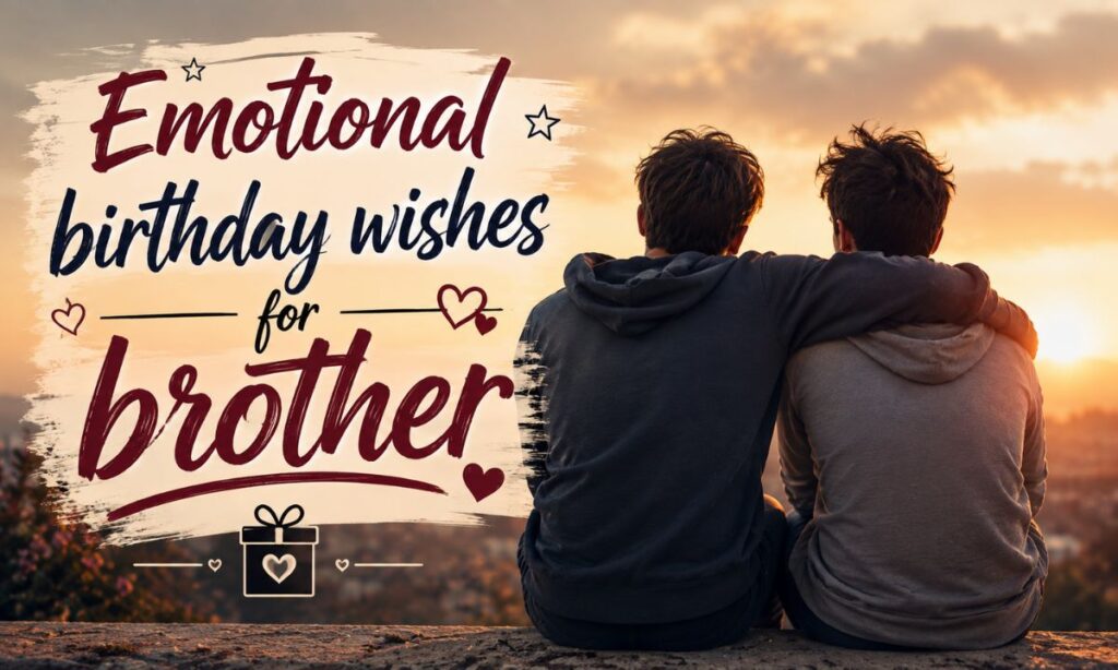 Emotional birthday wishes for brother