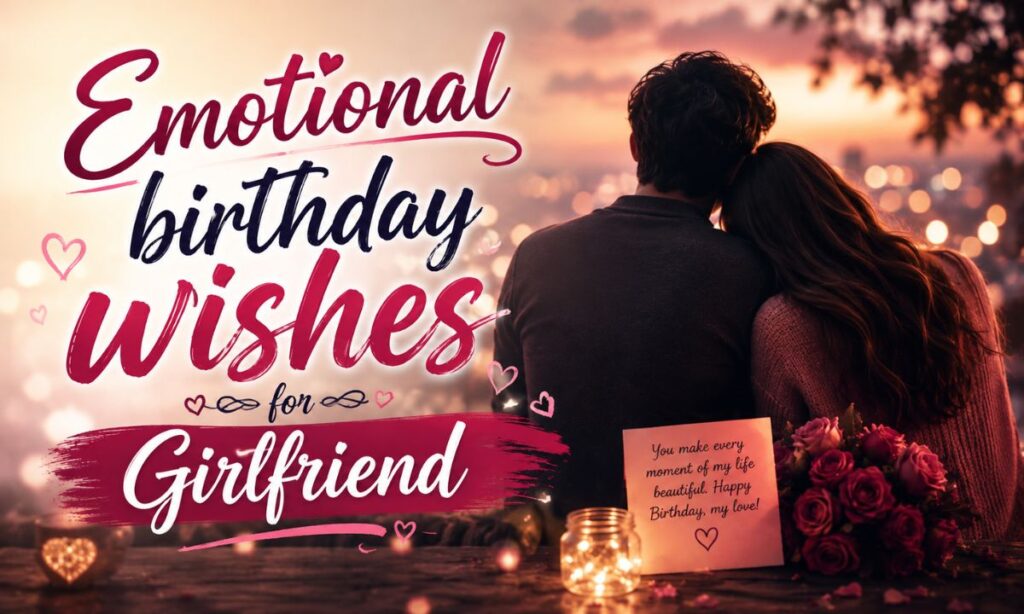 Emotional birthday wishes for girlfriend