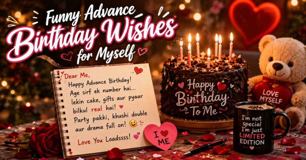 Funny Advance Birthday Wishes for Myself