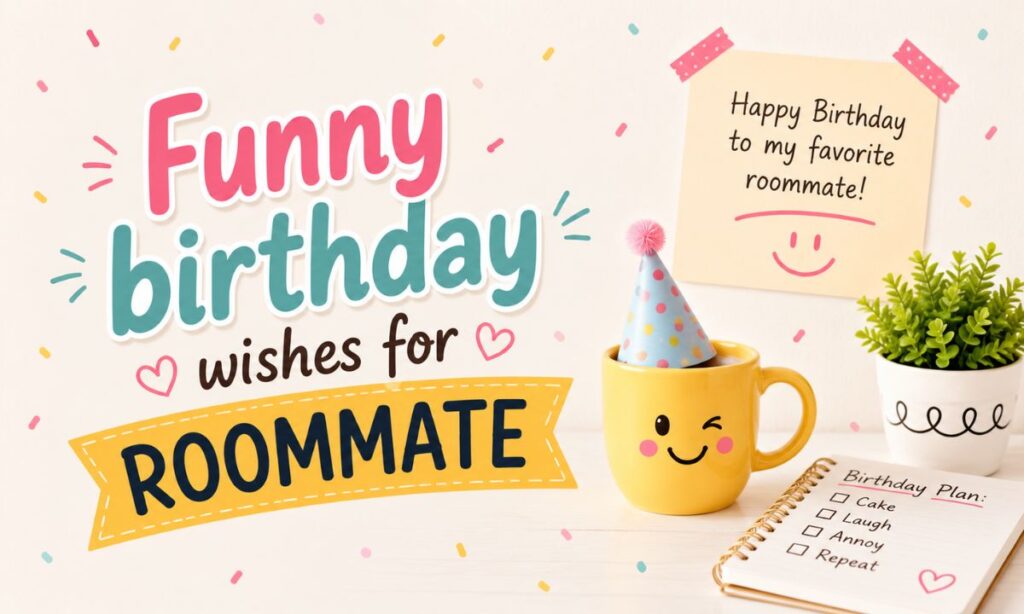 Funny birthday wishes for roommate