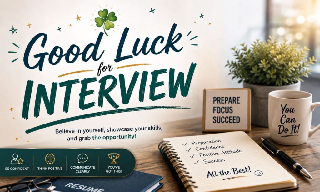 Good Luck for Interview