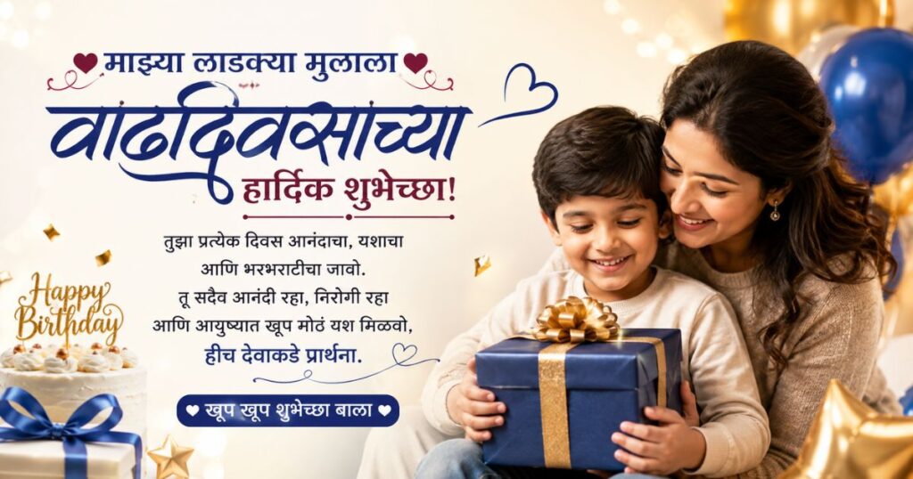 _Happy Birthday Wishes In Marathi For Son