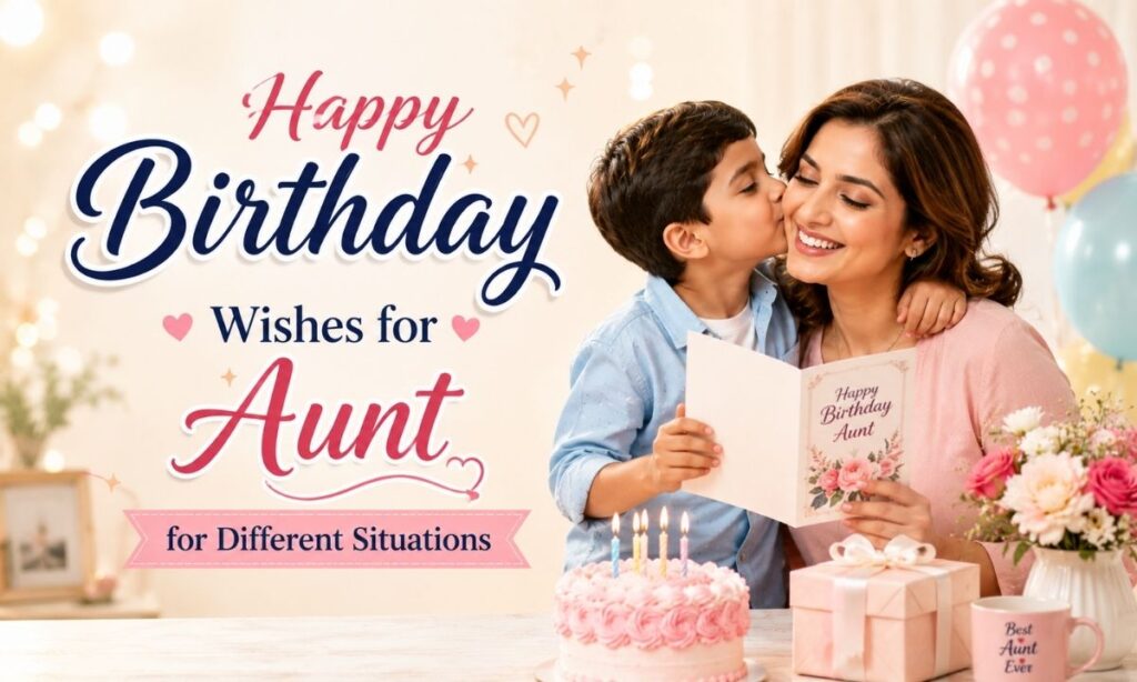 Happy Birthday Wishes for Aunt for Different Situations