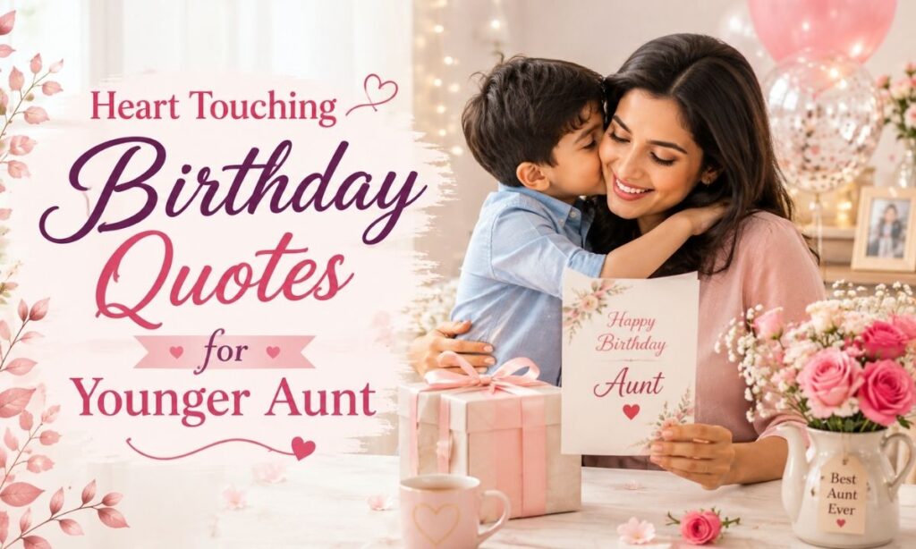 Heart Touching Birthday Quotes for Younger Aunt