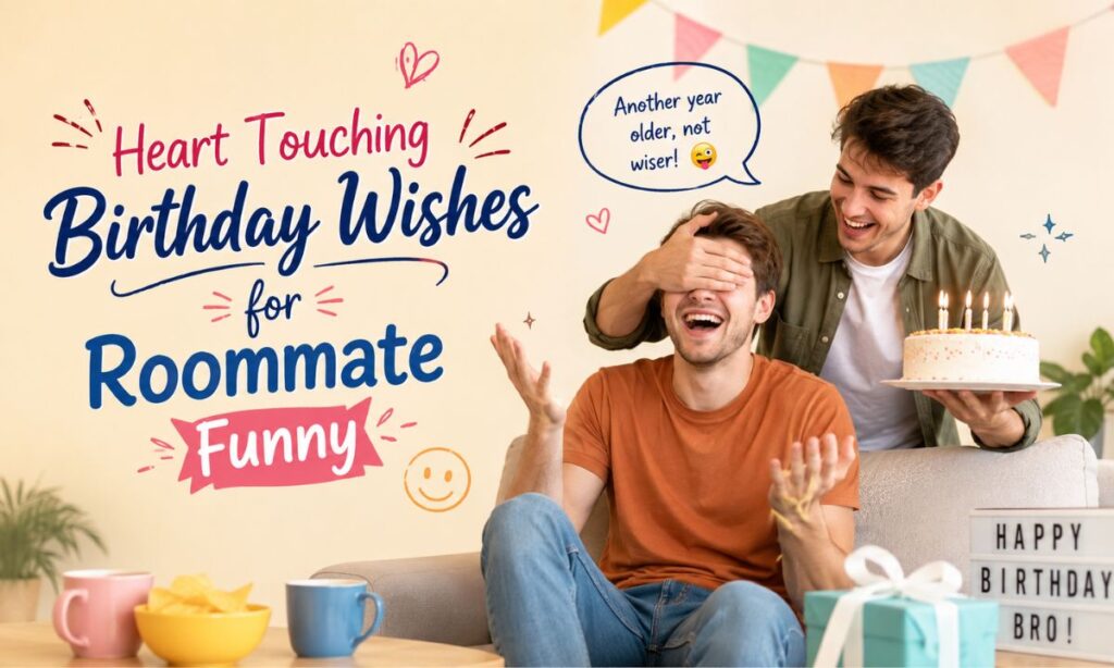 Heart Touching birthday wishes for roommate funny