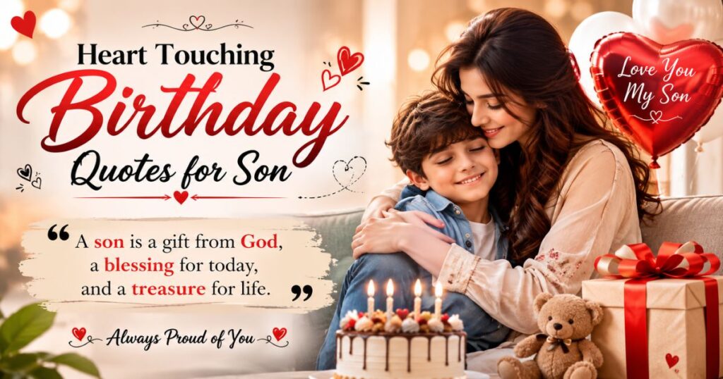 Heart touching birthday Quotes for son