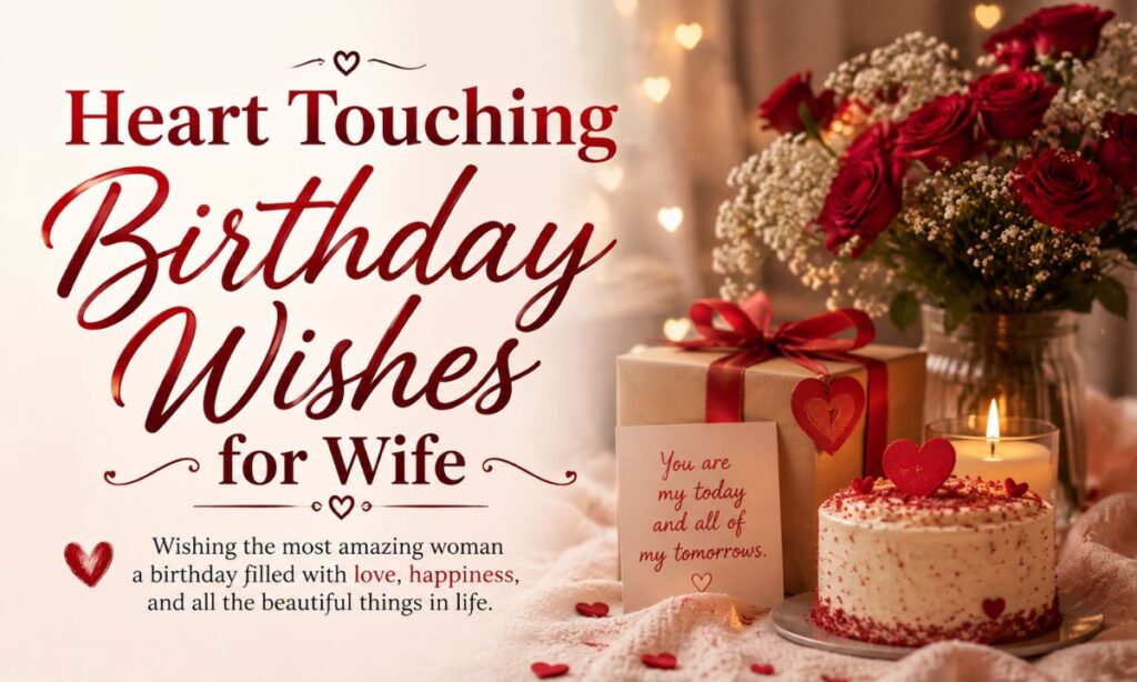 Heart touching birthday wishes for wife simple