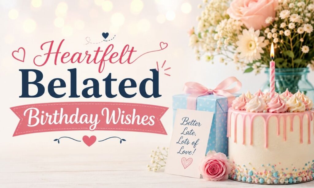 Heartfelt Belated Birthday Wishes