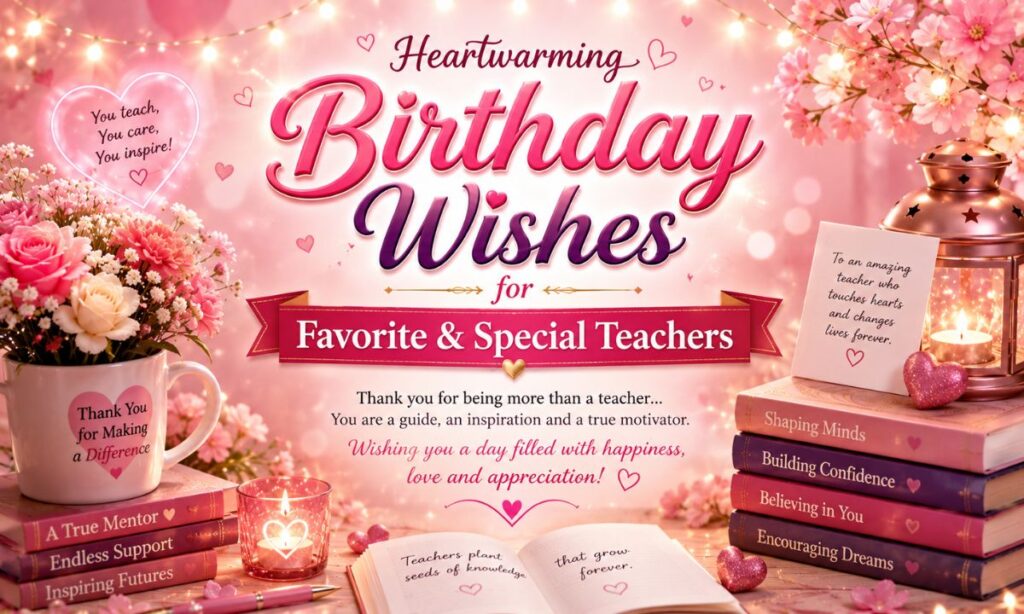 _Heartwarming Birthday Wishes for Favorite & Special Teachers