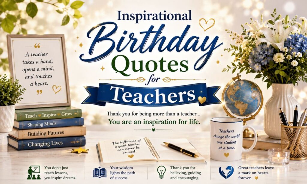 Inspirational Birthday Quotes for Teachers